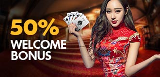 LIVE CASINO 50% WELCOME BONUS