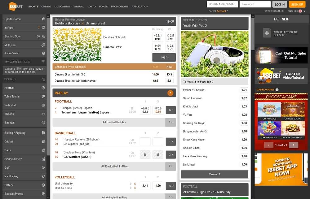 188bet sports betting