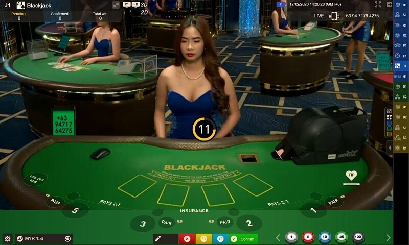 gameplay interactive Live Dealer