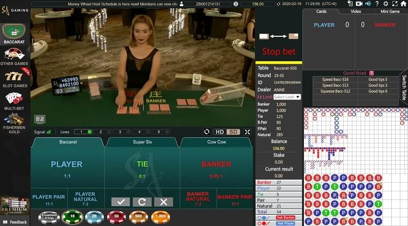 sa gaming baccarat