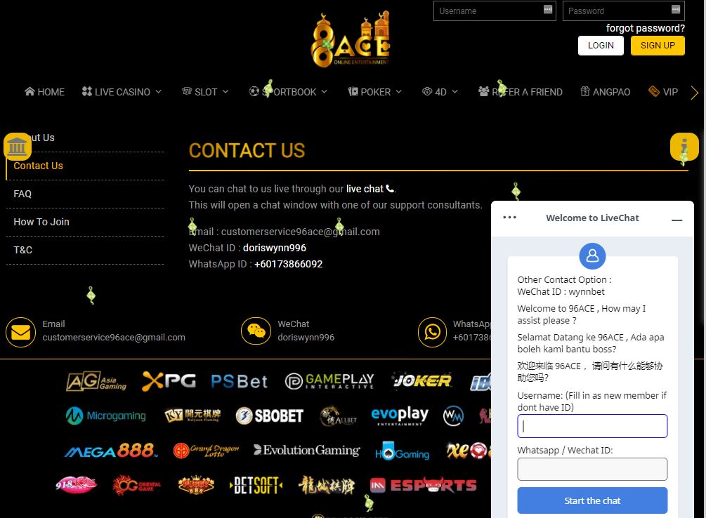 96ace-customer-service