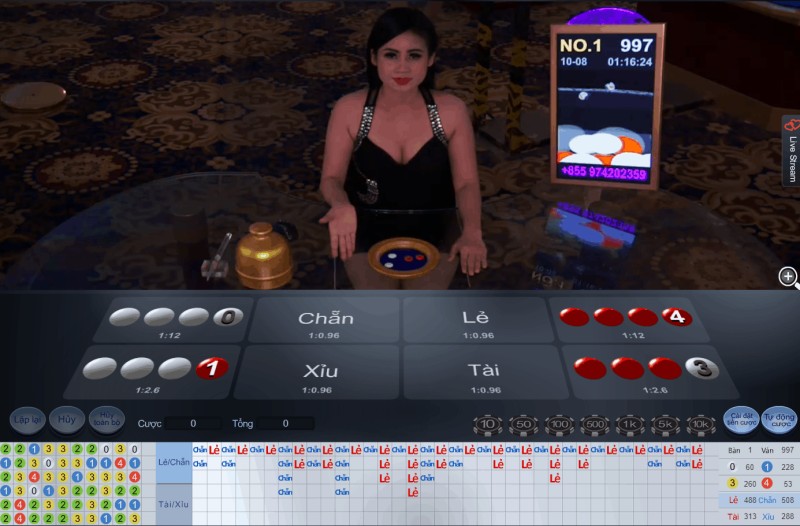 Các cửa cược trong xóc đĩa online