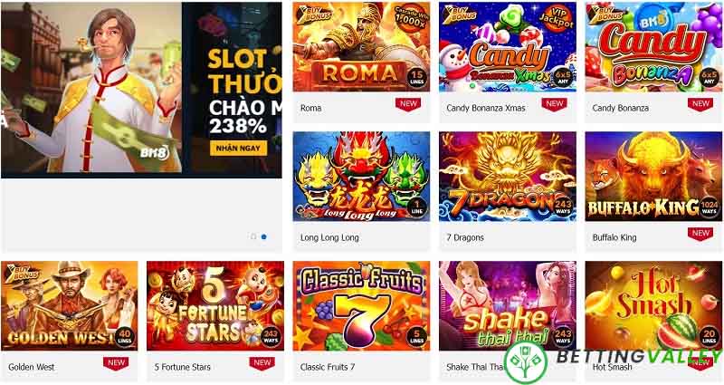 BK8 đa dạng các trò chơi vô cùng hấp dẫn