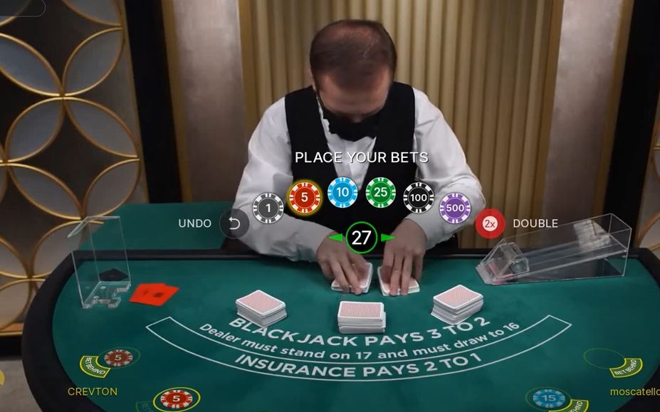 Evolution Gaming blackjack