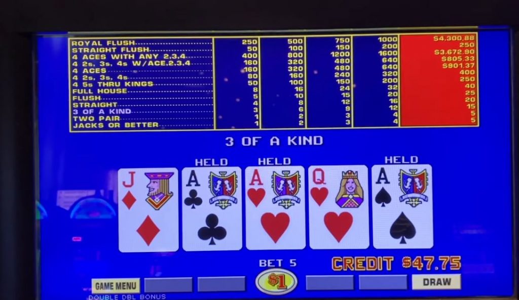 video poker game
