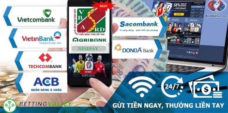 188 bet hỗ trợ nhiều ngân hàng