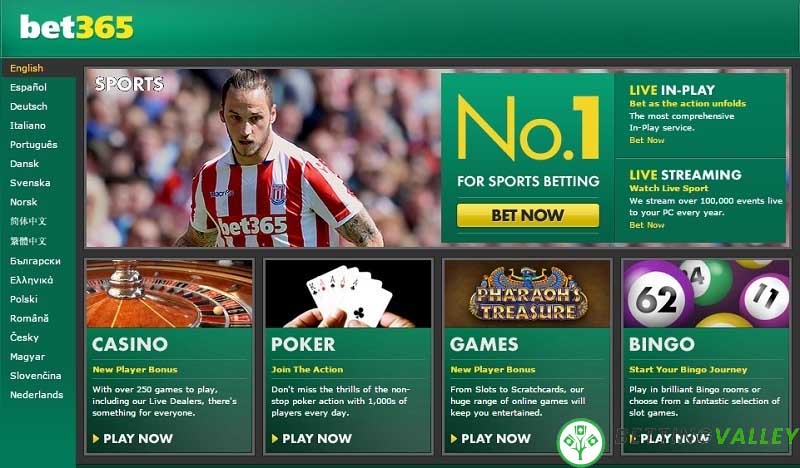 Bet365 đa dạng trò chơi