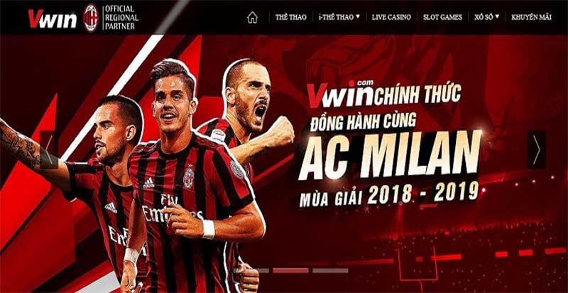 vwin đồng hành cùng ac milan